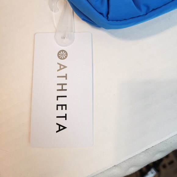 NWT Athleta Blue All About Crossbody Belt Bag Power of She - Picture 2 of 8